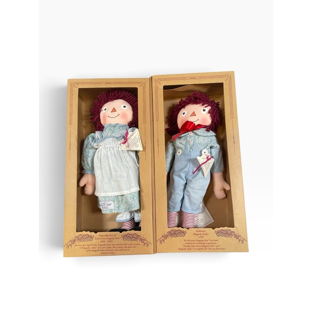 Applause Raggedy Ann & Andy Dolls Limited Edition 1998 Set of 2